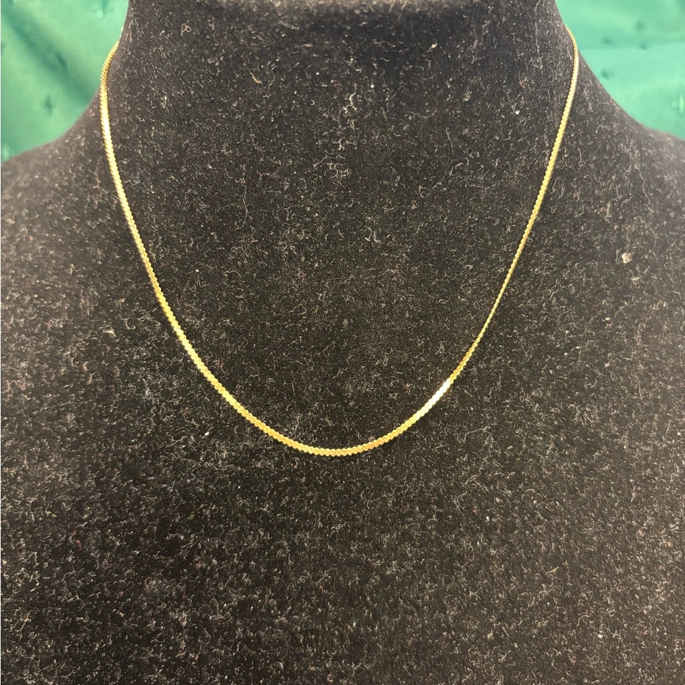 Elegant14 k  Gold Necklace 16”.